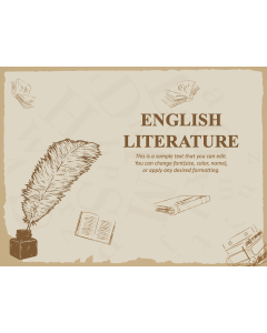 English Literature - Free Download PPT Slide 1