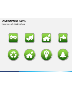 Environment icons PPT slide 1