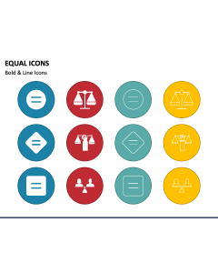 Equal Icons PPT Slide 1