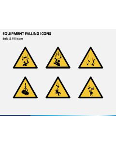 Equipment Falling Icons PPT Slide 1