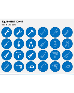 Equipment Icons PPT Slide 1