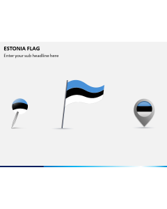 Estonia Flag PPT Slide 1