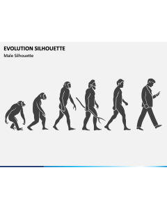 Evolution Silhouette PPT Slide 1