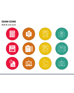 Exam Icons PPT Slide 1