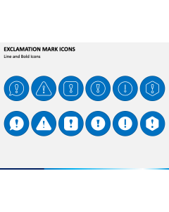Exclamation Icons PPT Slide 1