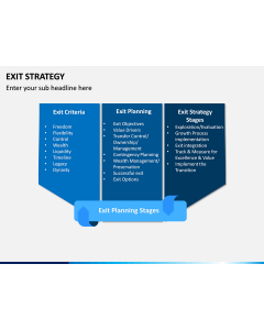 Exit strategy free PPT slide 1