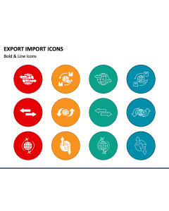 Export Import Icons PPT Slide 1