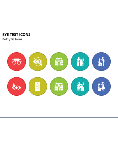 Eye Test Icons PPT Slide 1