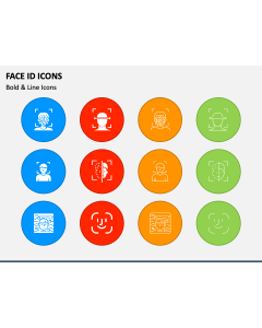 Face ID Icons PPT Slide 1