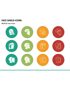 Face Shield Icons PPT Slide 1