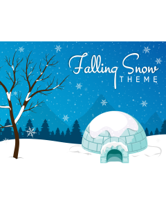 Falling Snow Theme PPT Slide 1