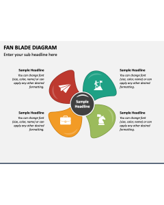 Fan Blade Diagram PPT Slide 1