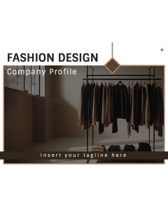 Fashion Design Company Profile PPT Slide 1