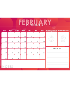 February Planner PPT Thumbnail