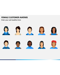Female Customer Avatars PPT Slide 1