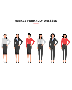 Female Formally Dressed PPT Thumbnail