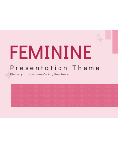 Feminine Presentation PPT Slide 1