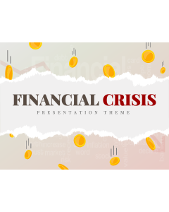 Financial Crisis Theme PPT Slide 1