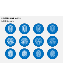 Fingerprint Icons PPT Slide 1