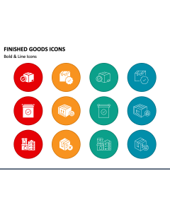 Finished Goods Icons PPT Slide 1