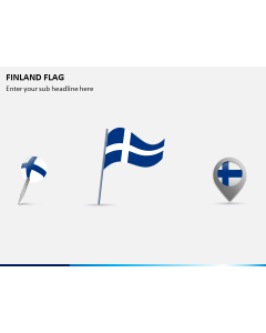 Finland Flag PPT Slide 1