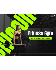 Fitness Gym Social Media Strategy PPT Thumbnail