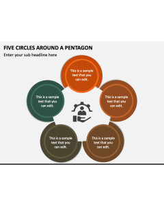 Five Circles around a Pentagon PPT Slide 1