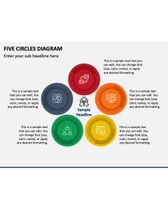 Five Circles Diagram PPT Slide 1