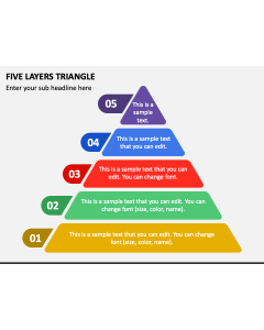 Five Layers Triangle PPT Slide 1