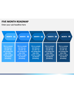 Five Month Roadmap PPT Slide 1