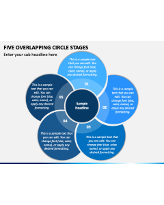 Five Overlapping Circle Stages PPT Slide 1