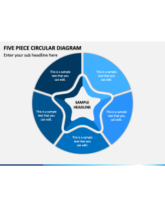 Five Piece Circular Diagram Slide 1