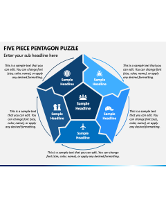 Five Piece Pentagon Puzzle PPT Slide 1