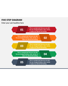 Five Step Diagram PPT Slide 1