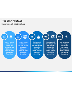 Five Step Process PPT Slide 1