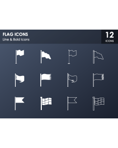 Flag Icons PPT Slide 1