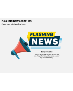 Flashing News Graphics PPT Slide 1