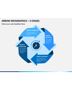 Arrow Infographics – 4 Stages PPT Slide 1