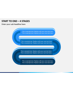 Start To End – 4 Stages PPT Slide 1