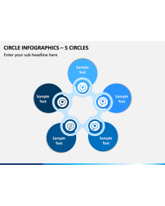 Circle Infographics – 5 Circles PPT Slide 1