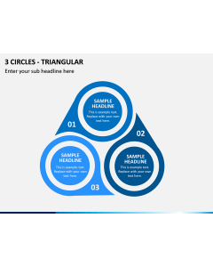 3 Circles - Triangular PPT Slide 1