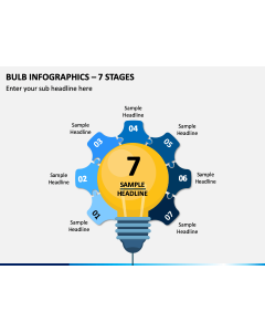 Bulb Inforgaphics – 7 Stages PPT Slide 1