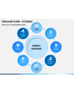 Circular Flow – 8 Stages PPT Slide 1