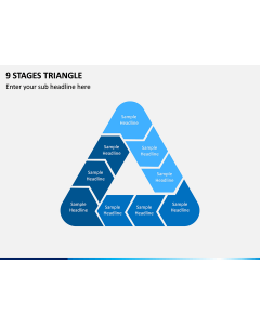 9 Stages Triangle PPT Slide 1