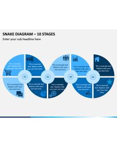 Snake Diagram – 10 Stages PPT Slide 1