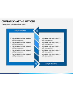 Compare Chart – 2 Options PPT slide 1