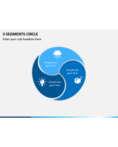 3 Segments Circle PPT slide 1
