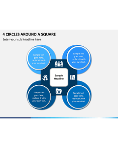 4 Circles Around A Square PPT slide 1