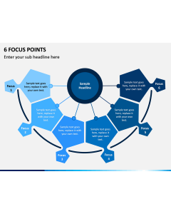 6 Focus Points PPT slide 1