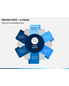 Process Steps – 6 Stages PPT slide 1